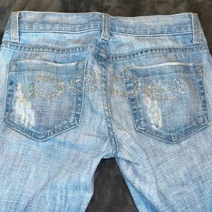 y2k low rise bebe jeans